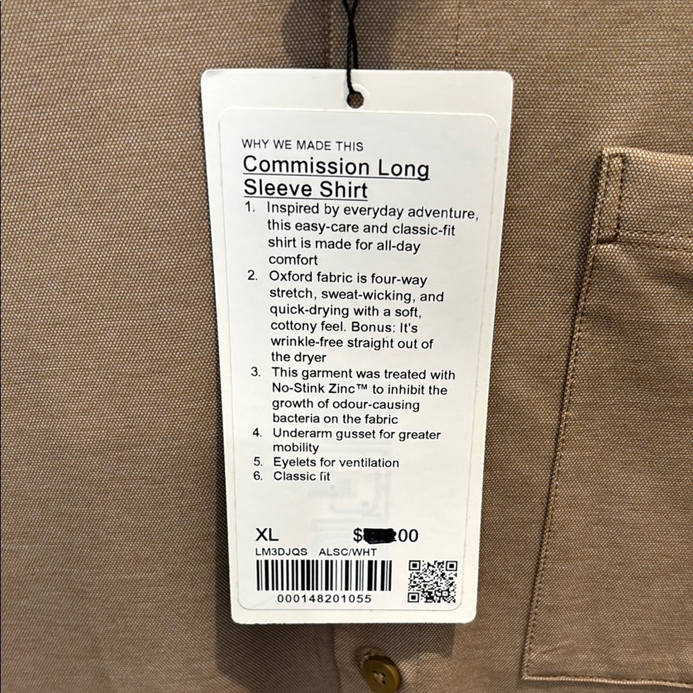 Lululemon Athletica Tan Long Sleeve Shirt - Picture 3 of 4